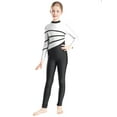 thumbnail image 2 of Rswnyirn Kids Girls Full Body Jumpsuit Gymnastic Ballet Yoga Dance Unitrad Catsuit White 12, 2 of 7