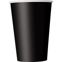 Paper Cups, 12 oz, Black, 10ct
