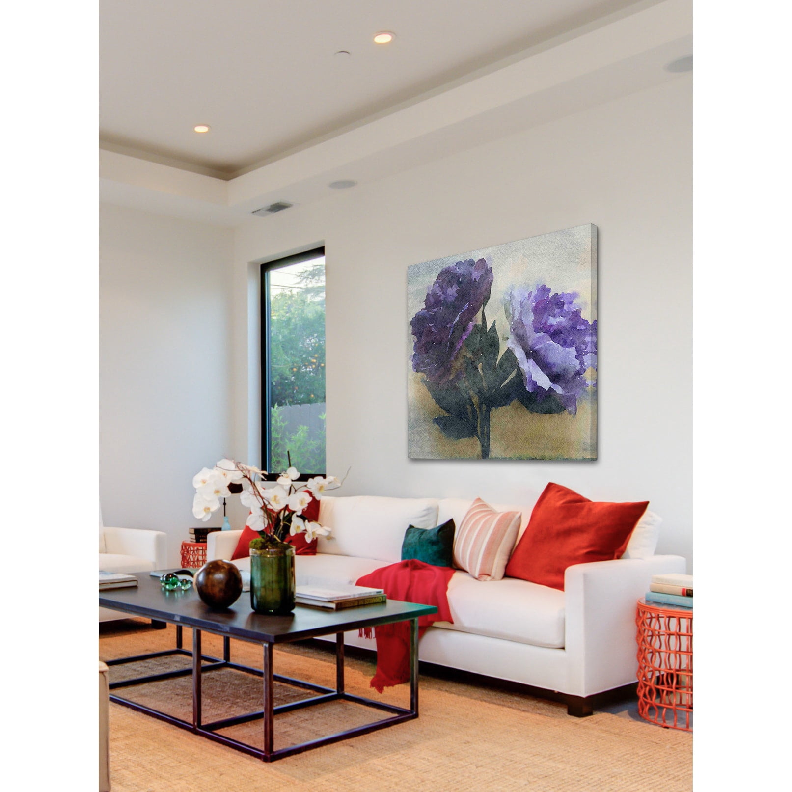 Marmont Hill - "Purple Majesty 3" by Irena Orlov Painting Print on Wrapped Canvas