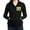 Black, variant on CafePress - Modern Vintage Sunflower - Women's Zip Hoodie