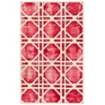 thumbnail image 2 of Safavieh Dip Dye Kuzman Geometric Wool Area Rug, Ivory/Red, 5' x 8', 2 of 6