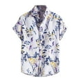 HONHUZH Mens Shirts Clearance,Men's Hawaiian Shirt Short Sleeves