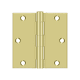 thumbnail image 2 of Deltana S35U3-R 3-1/2" x 3-1/2" Square Hinge; Bright Brass Finish, 2 of 2