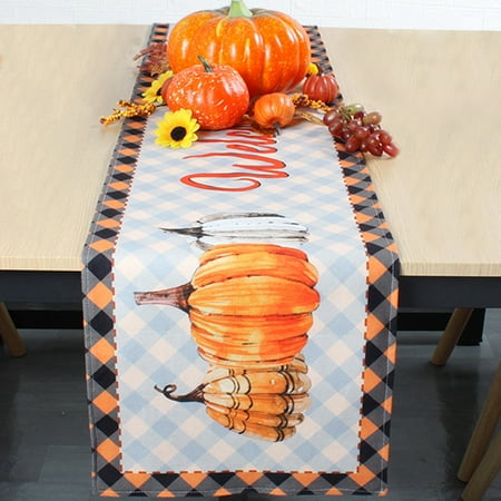 

ZHIZAIHU Halloween Decoration Clearance! Decorated Table Flags for Thanksgiving Family Retro Kitchen Table Decoration Interior Outdoor Promotion Sale (A)