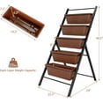 thumbnail image 2 of WYDK 5-Tier Vertical Garden Planter, 5-Layer Raised Garden Bed with 5 Detachable Planter Boxes & Metal Frame, Indoor Outdoor Elevated Planting Containers for Flower Vegetables Fruit Herbs（Brown）, 2 of 13