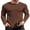 Brown, variant on COOFANDY Long Sleeve Shirts for Men Thermal Underwear Fitted Sweater Lightweight Sweatshirt Crewneck Base Layers T-Shirts