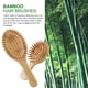 thumbnail image 3 of Juego de 2 cepillos de pelo de bambú con cepillo desenredante de paleta y mini cepillo de tamaño de viaje, cepillo de madera natural para masaje del cuero cabelludo, cabello grueso/fino/rizado/seco, 3 of 8