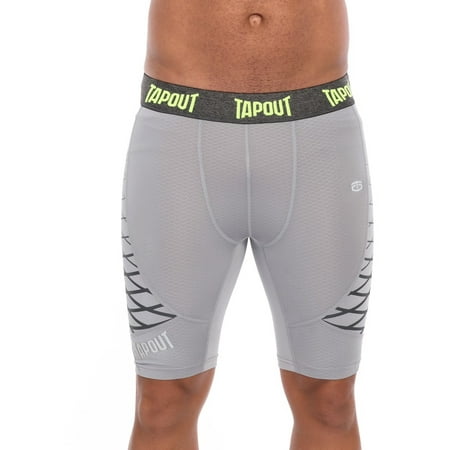 Official WWE Authentic Tapout Sleet Power Tech Men's Compression Short Black/Red