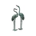 thumbnail image 2 of Design Toscano Emerald Verde Crane Head Low Cast Bronze Garden Statue, 2 of 2