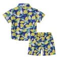 thumbnail image 4 of WOYY Toddler Boys Hawaii Beach Outfits Short Sleeve Button-Down Shirt Shorts Set, Sizes 1-2Y, 4 of 4