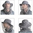 thumbnail image 4 of Dalrosia Head Net Hat, Nylon Mesh Veil Bucket Hat Safari Hat Sun Hat for Women Men Sun UV Protection Fishing/Gardening/Boating Outdoor, 4 of 7