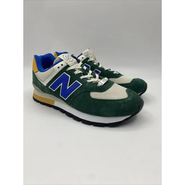 New Balance Rugged Green Royal Blue Shoes ML574DVG Men's Size 11.5