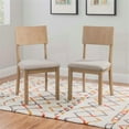 thumbnail image 2 of Linon Jordan Wood Set of Two Dining Chairs in Washed Gray, 2 of 18