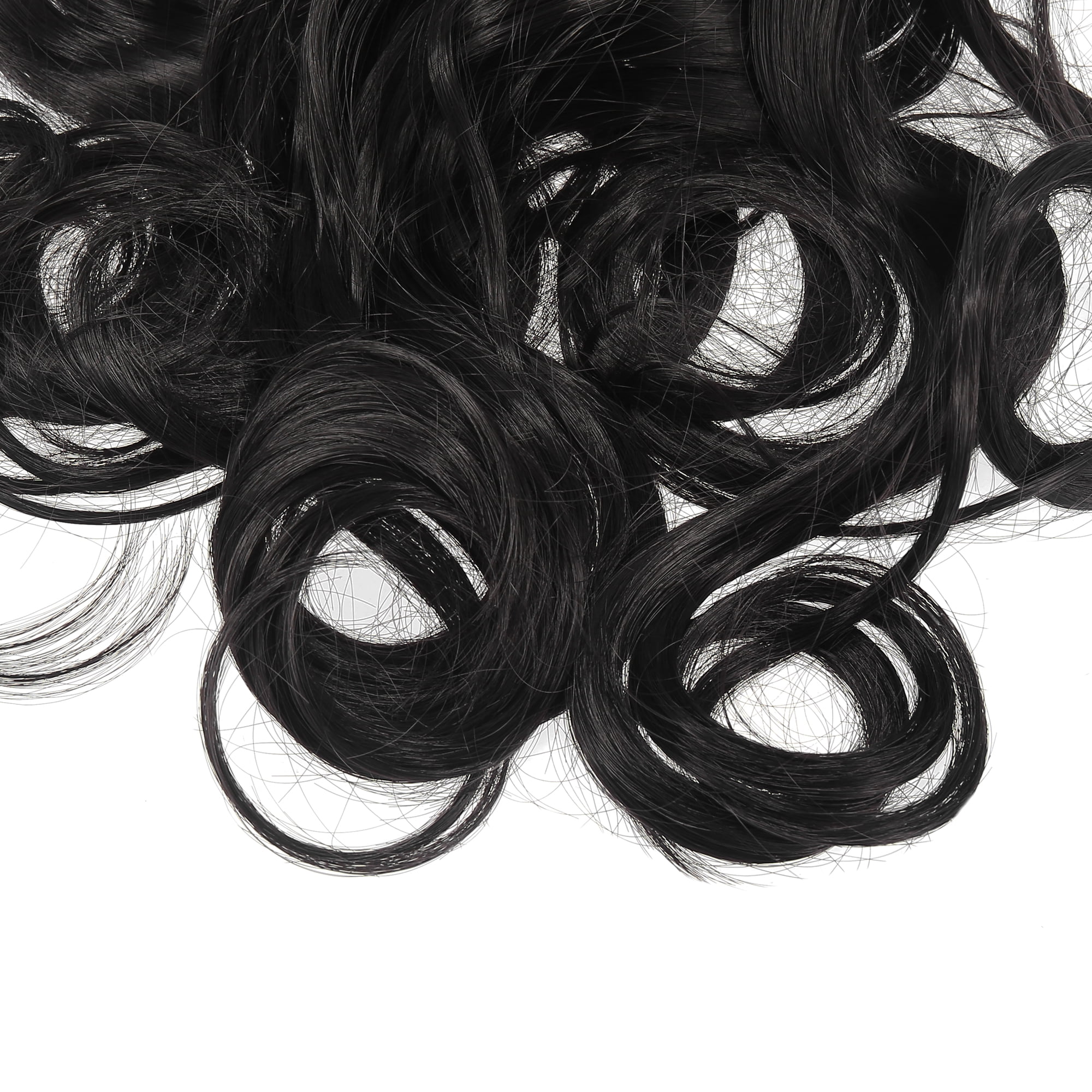 ?24” BLACK CURLY FULL HEAD CLIPIN EXTENSIONS *NWT 8pcs 24 main image 4