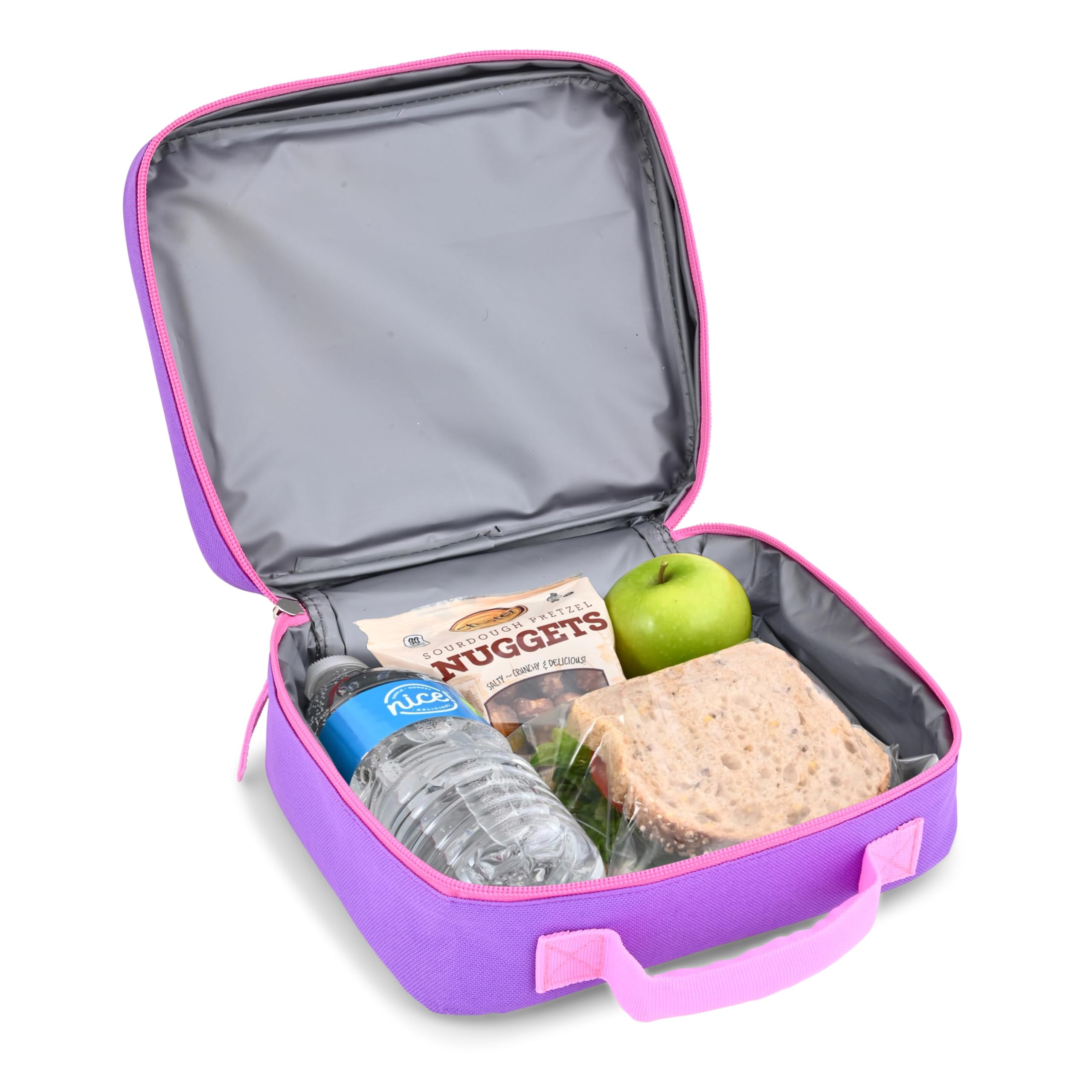 Fast Forward Paw Patrol Skye Lunch Box for Kids | Insulated Reusable Lunch Box for Girls, Boys, Toddlers | Paw Patrol Skye and Everest Purple