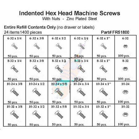 

Assortment Refill Only for FK11800 and FK51800