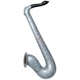 thumbnail image 2 of 21" Inflatable Silver Jazz Instrument Costume Party Decoration Saxophone, 2 of 2