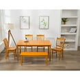 thumbnail image 5 of Boraam Shaker Wood Dining Room Chairs - Set of 2 - Oak Finish, 5 of 9