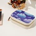 thumbnail image 7 of Cloud Velvet Portable Jewelry Box with Removable Compartment - Ideal Bracelet Holder and Necklace Organizer - Gift, 7 of 7