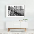 thumbnail image 2 of Main Street, Houston 04 B&W - Houston Texas Photography White Framed Wall Art Print 12 x 18 inches, 2 of 3