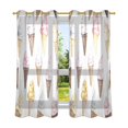 thumbnail image 6 of Yayeee Window Curtains Light Filtering 63"x42" Grommet Panel Pair Home Living Room Decor, Ice Cream Pattern, 6 of 7