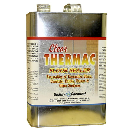 Clear Thermac Acrylic Wet Look Concrete Sealer - 1 gallon (128 (Best Concrete Waterproofing Sealer)