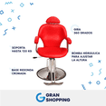 thumbnail image 4 of Sillón para Barbería Gran Shopping   Salón de Belleza  Reclinable  Altura Ajustable rojo 47 Gran Shopping 8,822, 4 of 10
