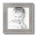 thumbnail image 2 of ArtToFrames 8" x 8" Classic Silver Picture Frame, 8x8 inch Silver Wood Poster Frame (WOM-4926), 1 Pack, 2 of 7