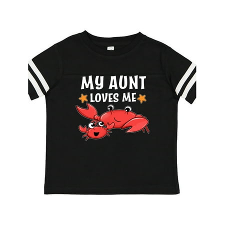 

Inktastic My Aunt Loves Me- cute crab family Gift Toddler Boy or Toddler Girl T-Shirt