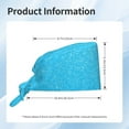 thumbnail image 5 of Salouo Sky Blue Glitter Print Adjustable Working Caps,1 Pcs Working Hats Elastic Scrub Hats Elastic Tie Back Hats Unisex Nurse Scrub Cap Nurse Hats ,One Size, 5 of 7