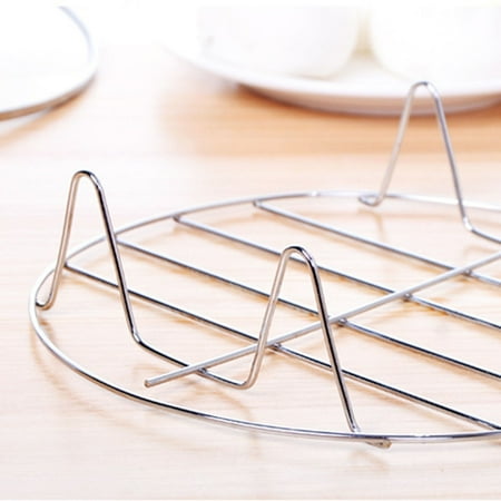 

storage rack Fire safety assurance Even by force students apartment Cooking Rack Round 304 Stainless Steel Baking and Cooling Steaming W Stand Cookware