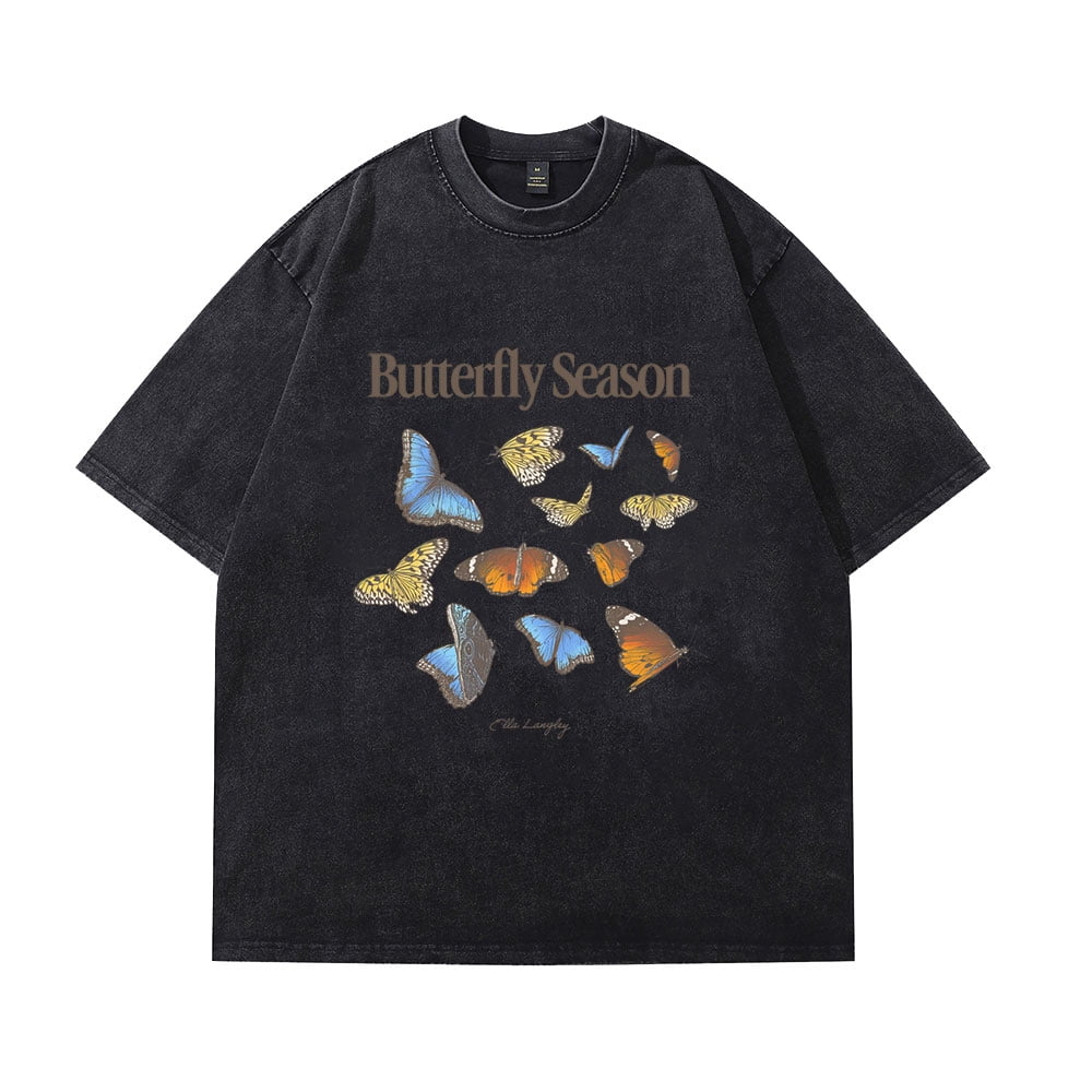 Ella Langley Merch Butterfly Season Vintage Washed Cotton Dirtyfit