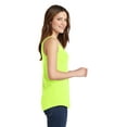 thumbnail image 2 of Port & Company Ladies Core Cotton Tank Top-2XL (Neon Yellow), 2 of 3