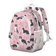 thumbnail image 2 of Border Collie Dogs with Flowers Backpack for School,Cute School Bag,Schoolbag with Adjustable Shoulder Straps & Padded Back,15"x11.42"x5.5", 2 of 6
