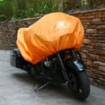 thumbnail image 3 of Unique Bargains 210T Motorcycle Half Cover Outdoor Waterproof Rain Dust UV Protection Orange XL, 3 of 7