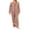 Blue, variant on Cathery Women Christmas 2 Piece Pajama Set Striped Long Sleeve Button Shirt Pants Pjs Set Santin Sleepwear Loungewear