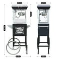 thumbnail image 2 of Theater Style Popper with 2-Switch Control, 8 Oz Kettle, Commercial Popcorn Machine, 650 W Popcorn Maker on 16'' Wheels for 32 Cups per Batch, Steel Frame, Tempered Glass Doors, Cart, Spoon, 2 of 9