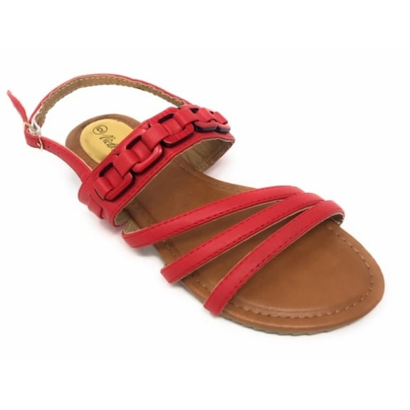 Victoria K Women's Front Straps And Link Chain Sandals