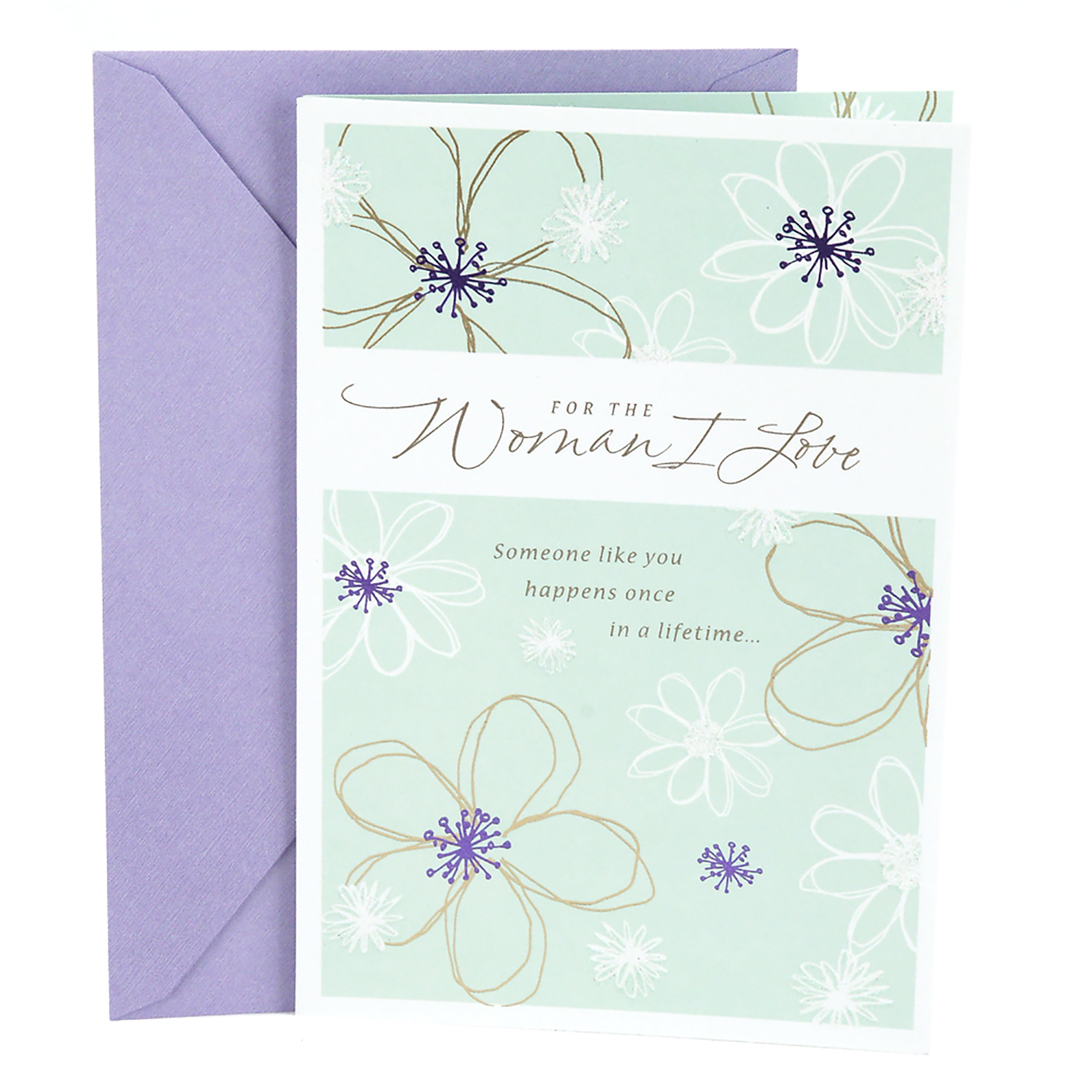 Hallmark Anniversary Card To Wife Flower Outlines Walmart 