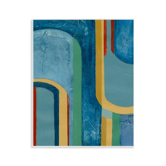 Stupell Industries Dynamic Arches Pattern Abstract Painting Unframed Art Print Wall Art, 11 x 14