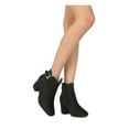 thumbnail image 6 of New Women Refresh Jones-01 Faux Suede Buckled Block Heel Riding Bootie, 6 of 6