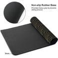 thumbnail image 3 of Gaming Mouse Pad Large Desk Mat,Desk Pad Extended Keyboard Pad,Anti-Slip Rubber Base Mouse Pad for Women Girls Work,Game,Office,Home 35.4"X15.7",Geometric Retro Texture Gold, 3 of 6
