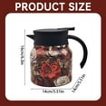 thumbnail image 3 of Water Bottle,Tea Pot Vintage Floral Pattern Tea Pot– In Infuser Insulated Tea Pot Stainless Thermal Carafe With Lid For Hot Drinks, 3 of 9