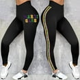 thumbnail image 5 of BOOMILK Mardi Gras Leggings for Women Stretchy Graphic Printed Fancy Sports Fitness Workout Yoga Pants, 5 of 5