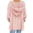 thumbnail image 3 of Vedolay Sweater Womens 2023 Casual Pullover Sweaters V Neck Long Sleeve Knit Tops,Pink L, 3 of 4