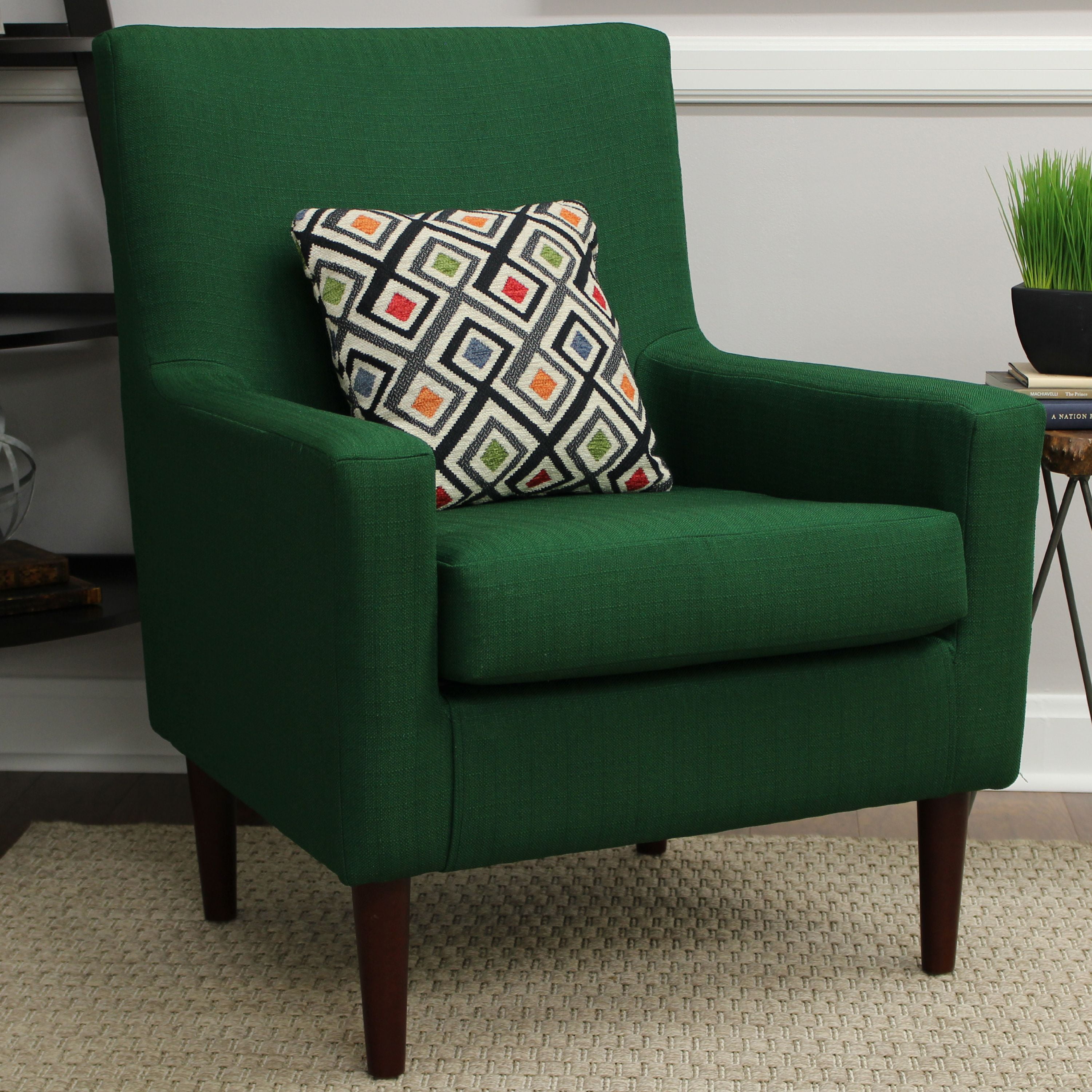 Fox Hill Emma Lounge Chair Emerald Green Walmart