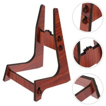 Practical Wooden Guitar Stand Detachable Frame Stand for Ukulele Bass Violin