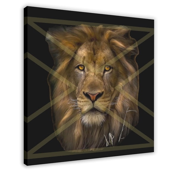 1pc Lion of Judah Reggae Design Canvas Print Living room bedroom bathroom decoration Canvas Wall Art Canvas Print Wall 16x16 picture frame picture frames
