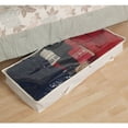thumbnail image 3 of Household Essentials Canvas Under Bed Storage Bag, Dual Handles for Swift Accessibility, Durable and Breathable Canvas Blend, Clear Windowed Top, 3-Sided Zipper, 3 of 5