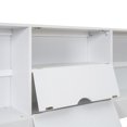 thumbnail image 7 of Queen Size Platform Bed with Storage Headboard and 8 Drawers, Wooden Bed Frame with Built-in Shelf and Sturdy Wood Slats Support, for Teens Adults Bedroom, No Box Spring Needed, White, 7 of 7